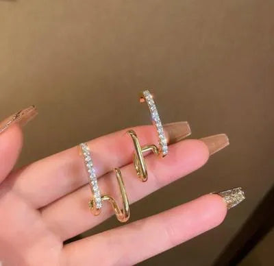 Gold Plated Golden Earrings for Women – Auraline Jewelry Pakistan