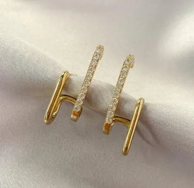 Gold Plated Golden Earrings for Women – Auraline Jewelry Pakistan